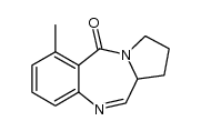 6-methyl-2,3-dihydro-1H-benzo[e]pyrrolo[1,2-a][1,4]diazepin-5(11aH)-one Structure