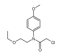 2-chloro-N-(2-ethoxyethyl)-N-(4-methoxyphenyl)acetamide Structure