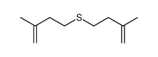 4,4'-sulfanediylbis(2-methylbut-1-ene)结构式