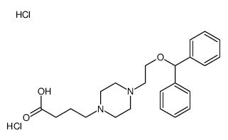 4-[4-(2-benzhydryloxyethyl)piperazin-1-yl]butanoic acid,dihydrochloride结构式