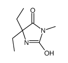 5,5-diethyl-3-methylimidazolidine-2,4-dione Structure