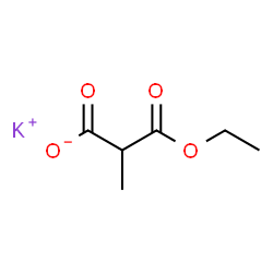 3-乙氧基-2-甲基-3-氧代丙酸钾结构式