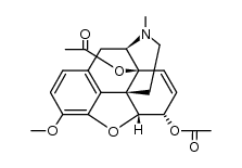 14-hydroxycodeine diacatate Structure