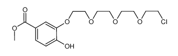 methyl 3-(2-(2-(2-(2-chloroethoxy)ethoxy)ethoxy)ethoxy)-4-hydroxybenzoate结构式