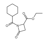 ethyl 1-cyclohexanecarbonyl-4-oxo-2-azetidinecarboxylate Structure