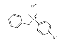 N-benzyl-N,N-dimethyl-4-bromoanilinium bromide Structure