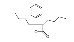 3-butyl-4-pentyl-4-phenyloxetan-2-one结构式