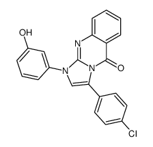 3-(4-chlorophenyl)-1-(3-hydroxyphenyl)imidazo[2,1-b]quinazolin-5-one Structure