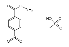 O-(4-nitrobenzoyl)hydroxylamine methanesulfonic acid salt结构式