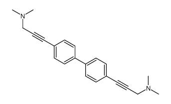 3-[4-[4-[3-(dimethylamino)prop-1-ynyl]phenyl]phenyl]-N,N-dimethylprop-2-yn-1-amine Structure