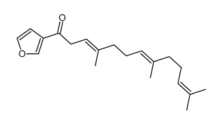 1-(furan-3-yl)-4,8,12-trimethyltrideca-3,7,11-trien-1-one结构式