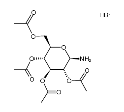 2,3,4,6-tetra-O-acetyl-β-D-glucopyranosylamine hydrobromide Structure