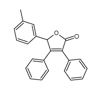 3,4-diphenyl-5-(m-tolyl)furan-2(5H)-one结构式