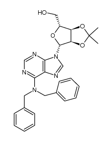 N6,N6-dibenzyl-2',3'-O-isopropylideneadenosine Structure