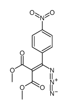 dimethyl 2-[azido-(4-nitrophenyl)methylidene]propanedioate Structure