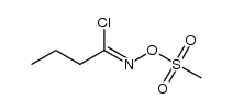 α-chlorobutylaldoxime O-methanesulfonate结构式