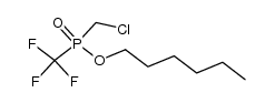 hexyl (chloromethyl)(trifluoromethyl)phosphinate Structure