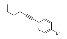 5-bromo-2-(hex-1-yn-1-yl)pyridine structure