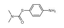 S-dimethylcarbamoyl-p-aminothiophenol结构式