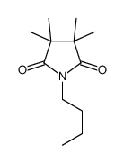 1-butyl-3,3,4,4-tetramethylpyrrolidine-2,5-dione结构式