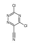 3,5-Dichloro-1,2,4-triazine-6-carbonitrile Structure
