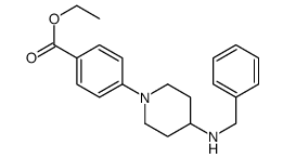 ETHYL 4-(4-(BENZYLAMINO)PIPERIDIN-1-YL)BENZOATE Structure