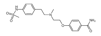 4-{2-[N-Methyl-N-(4-methanesulphonamidophenethyl)amino]ethoxy}benzamide Structure