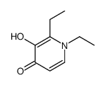 1,2-二乙基-3-羟基吡啶-4(1H)-酮结构式