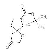 3-羰基-1-恶-7-氮杂螺[4.4]壬烷-7-羧酸叔-丁基酯结构式