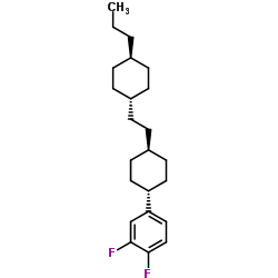1,2-二氟-4-[反-4-[2-(反-4-丙基环己基)乙基]环己基]苯结构式