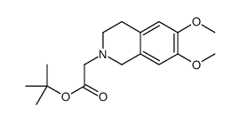 2-Methyl-2-propanyl (6,7-dimethoxy-3,4-dihydro-2(1H)-isoquinoliny l)acetate Structure