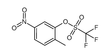 2-methyl-5-nitrophenyl triflate结构式