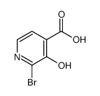 2-bromo-3-hydroxypyridine-4-carboxylic acid Structure