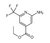 ethyl 2-amino-6-(trifluoromethyl)pyridine-4-carboxylate Structure