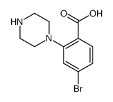 4-BROMO-2-PIPERAZINOBENZOIC ACID结构式