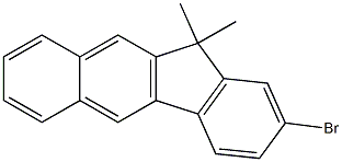 2-溴-11,11-二甲基-11H-苯并[B]芴结构式