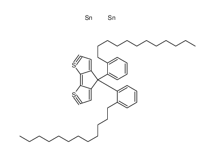 2,6-二(三甲基锡)-4,4-二(十二烷基)-环戊并[2,1-b:3,4-b’]二噻吩结构式
