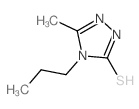 5-甲基-4-丙基-4H-1,2,4-噻唑-3-硫醇结构式