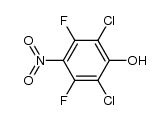 2,6-Dichloro-3,5-difluoro-4-nitro-phenol结构式