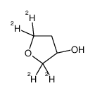 (3S)-2,2,5,5-tetradeuteriooxolan-3-ol Structure