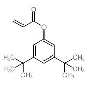 3,5-二-叔丁基苯基 丙烯酸酯结构式