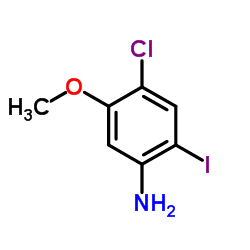 4-Chloro-2-iodo-5-Methoxy-phenylamine Structure