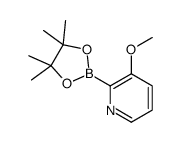 3-Methoxy-2-(4,4,5,5-tetramethyl-1,3,2-dioxaborolan-2-yl)pyridine Structure