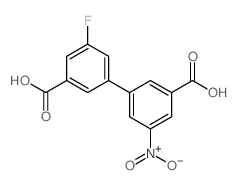 3-(3-羧基-5-氟苯基)-5-硝基苯甲酸结构式