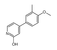 4-(4-methoxy-3-methylphenyl)-1H-pyridin-2-one结构式