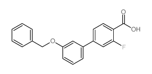 3'-(Benzyloxy)-3-fluoro-[1,1'-biphenyl]-4-carboxylic acid Structure