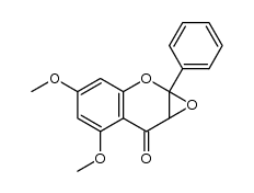 4,6-dimethoxy-1aphenyl-1aH-oxireno[2,3-b]chromen-7(7aH)-one结构式