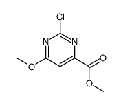 2-氯-6-甲氧基嘧啶-4-羧酸甲酯结构式