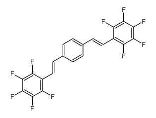 1,2,3,4,5-pentafluoro-6-[2-[4-[2-(2,3,4,5,6-pentafluorophenyl)ethenyl]phenyl]ethenyl]benzene结构式