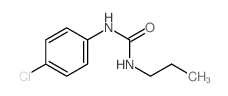 Urea,N-(4-chlorophenyl)-N'-propyl- Structure